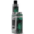 Skin Decal Wraps for Smok AL85 Alien Baby Skulls Confetti Seafoam Green VAPE NOT INCLUDED