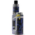 Skin Decal Wraps for Smok AL85 Alien Baby Twisted Garden Blue and Yellow VAPE NOT INCLUDED