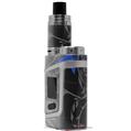 Skin Decal Wraps for Smok AL85 Alien Baby Twisted Garden Gray and Blue VAPE NOT INCLUDED
