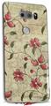 WraptorSkinz Skin Decal Wrap compatible with LG V30 Flowers and Berries Red