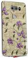 WraptorSkinz Skin Decal Wrap compatible with LG V30 Flowers and Berries Purple