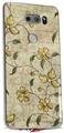 WraptorSkinz Skin Decal Wrap compatible with LG V30 Flowers and Berries Yellow