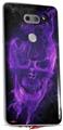 WraptorSkinz Skin Decal Wrap compatible with LG V30 Flaming Fire Skull Purple