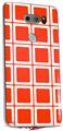 WraptorSkinz Skin Decal Wrap compatible with LG V30 Squared Red