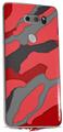 WraptorSkinz Skin Decal Wrap compatible with LG V30 Camouflage Red