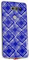 WraptorSkinz Skin Decal Wrap compatible with LG V30 Wavey Royal Blue