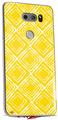WraptorSkinz Skin Decal Wrap compatible with LG V30 Wavey Yellow