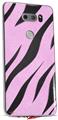 WraptorSkinz Skin Decal Wrap compatible with LG V30 Zebra Skin Pink