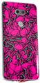 WraptorSkinz Skin Decal Wrap compatible with LG V30 Scattered Skulls Hot Pink