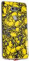 WraptorSkinz Skin Decal Wrap compatible with LG V30 Scattered Skulls Yellow