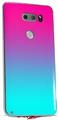 WraptorSkinz Skin Decal Wrap compatible with LG V30 Smooth Fades Neon Teal Hot Pink