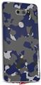 WraptorSkinz Skin Decal Wrap compatible with LG V30 WraptorCamo Old School Camouflage Camo Blue Navy