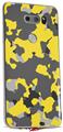 WraptorSkinz Skin Decal Wrap compatible with LG V30 WraptorCamo Old School Camouflage Camo Yellow