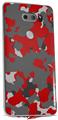 WraptorSkinz Skin Decal Wrap compatible with LG V30 WraptorCamo Old School Camouflage Camo Red