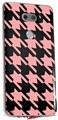 WraptorSkinz Skin Decal Wrap compatible with LG V30 Houndstooth Pink on Black