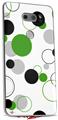 WraptorSkinz Skin Decal Wrap compatible with LG V30 Lots of Dots Green on White