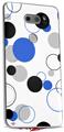 WraptorSkinz Skin Decal Wrap compatible with LG V30 Lots of Dots Blue on White