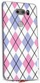 WraptorSkinz Skin Decal Wrap compatible with LG V30 Argyle Pink and Blue