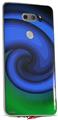 WraptorSkinz Skin Decal Wrap compatible with LG V30 Alecias Swirl 01 Blue