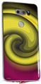 WraptorSkinz Skin Decal Wrap compatible with LG V30 Alecias Swirl 01 Yellow