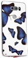 WraptorSkinz Skin Decal Wrap compatible with LG V30 Butterflies Blue