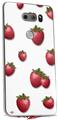 WraptorSkinz Skin Decal Wrap compatible with LG V30 Strawberries on White