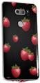 WraptorSkinz Skin Decal Wrap compatible with LG V30 Strawberries on Black