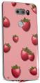 WraptorSkinz Skin Decal Wrap compatible with LG V30 Strawberries on Pink