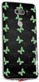 WraptorSkinz Skin Decal Wrap compatible with LG V30 Pastel Butterflies Green on Black