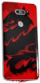 WraptorSkinz Skin Decal Wrap compatible with LG V30 Oriental Dragon Black on Red