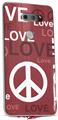WraptorSkinz Skin Decal Wrap compatible with LG V30 Love and Peace Pink