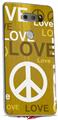 WraptorSkinz Skin Decal Wrap compatible with LG V30 Love and Peace Yellow
