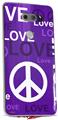 WraptorSkinz Skin Decal Wrap compatible with LG V30 Love and Peace Purple