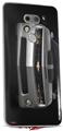 WraptorSkinz Skin Decal Wrap compatible with LG V30 2010 Chevy Camaro Silver - Black Stripes on Black
