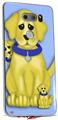 WraptorSkinz Skin Decal Wrap compatible with LG V30 Puppy Dogs on Blue
