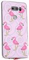 WraptorSkinz Skin Decal Wrap compatible with LG V30 Flamingos on Pink