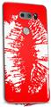 WraptorSkinz Skin Decal Wrap compatible with LG V30 Big Kiss White Lips on Red