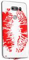 WraptorSkinz Skin Decal Wrap compatible with LG V30 Big Kiss Red Lips on White