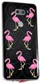 WraptorSkinz Skin Decal Wrap compatible with LG V30 Flamingos on Black