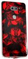 WraptorSkinz Skin Decal Wrap compatible with LG V30 Skulls Confetti Red