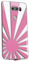 WraptorSkinz Skin Decal Wrap compatible with LG V30 Rising Sun Japanese Flag Pink