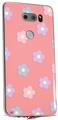 WraptorSkinz Skin Decal Wrap compatible with LG V30 Pastel Flowers on Pink