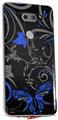 WraptorSkinz Skin Decal Wrap compatible with LG V30 Twisted Garden Gray and Blue