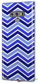 Decal style Skin Wrap compatible with Samsung Galaxy Note 9 Zig Zag Blues