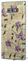 Decal style Skin Wrap compatible with Samsung Galaxy Note 9 Flowers and Berries Purple