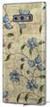Decal style Skin Wrap compatible with Samsung Galaxy Note 9 Flowers and Berries Blue