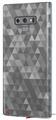 Decal style Skin Wrap compatible with Samsung Galaxy Note 9 Triangle Mosaic Gray