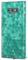 Decal style Skin Wrap compatible with Samsung Galaxy Note 9 Triangle Mosaic Seafoam Green