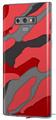 Decal style Skin Wrap compatible with Samsung Galaxy Note 9 Camouflage Red