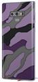 Decal style Skin Wrap compatible with Samsung Galaxy Note 9 Camouflage Purple